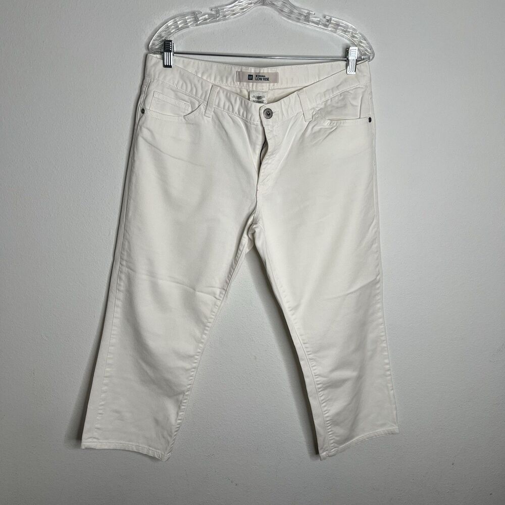 Gap Original Low Rise Crop Capri Denim Jean Sze 10 view the measurements